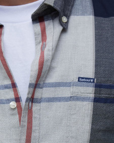 Doughill Regular Short-Sleeved Shirt Bleached Pine Tartan