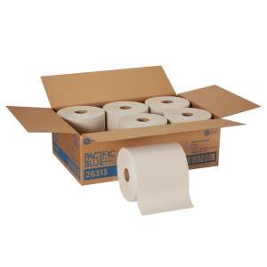 Georgia Pacific, Pacific Blue Basic™, 1000ft Roll Towel, 1 ply, Natural