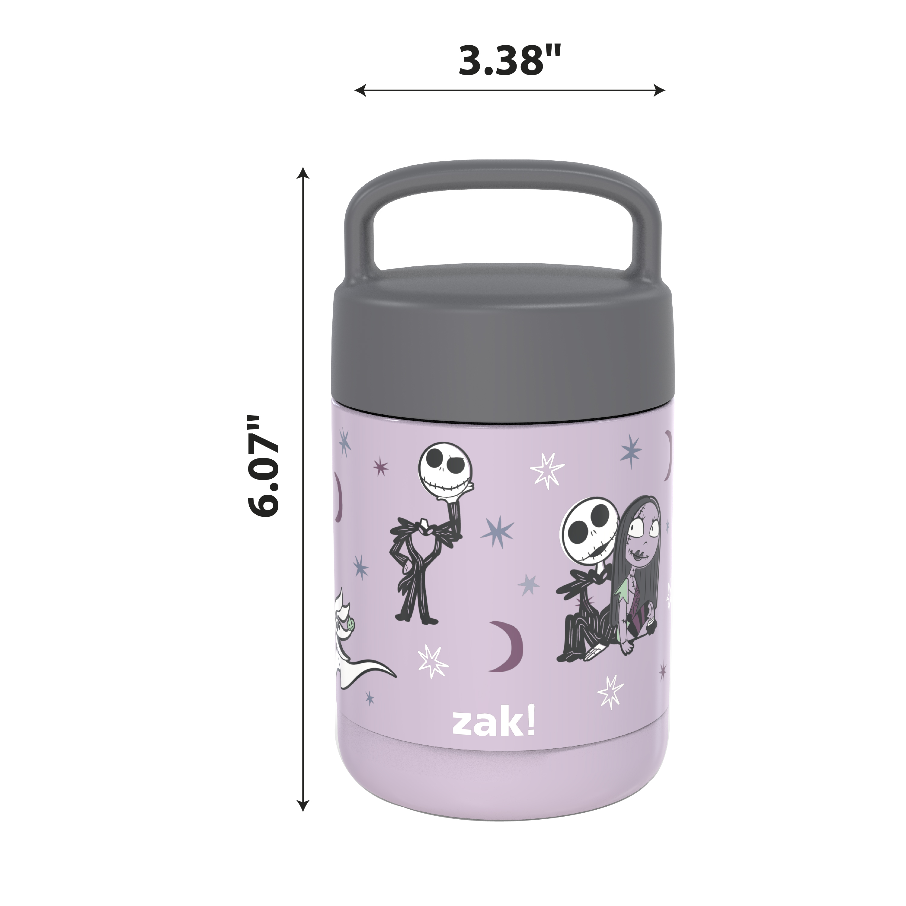 The Nightmare Before Christmas Reusable Vacuum Insulated Stainless Steel Food Container, Jack Skellington & Sally slideshow image 10