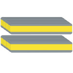 Ashley Productions&reg; Double Wide Sentence Strip Reading Guide, 1-1/4" x 7-1/4", Yellow, Pack of 24 ASH10862-24
