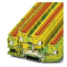 Protective Conductor Double Level Terminal Block Polyamide 20 to 16 AWG Green/Yellow 99.6 L x 49.9 H x 5.2 mm W