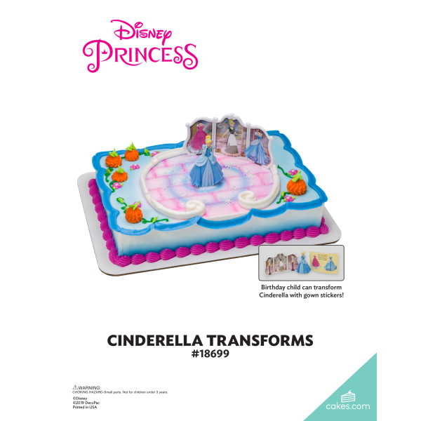Disney Princess Cinderella Transforms The Magic of Cakes® Icing Only Page