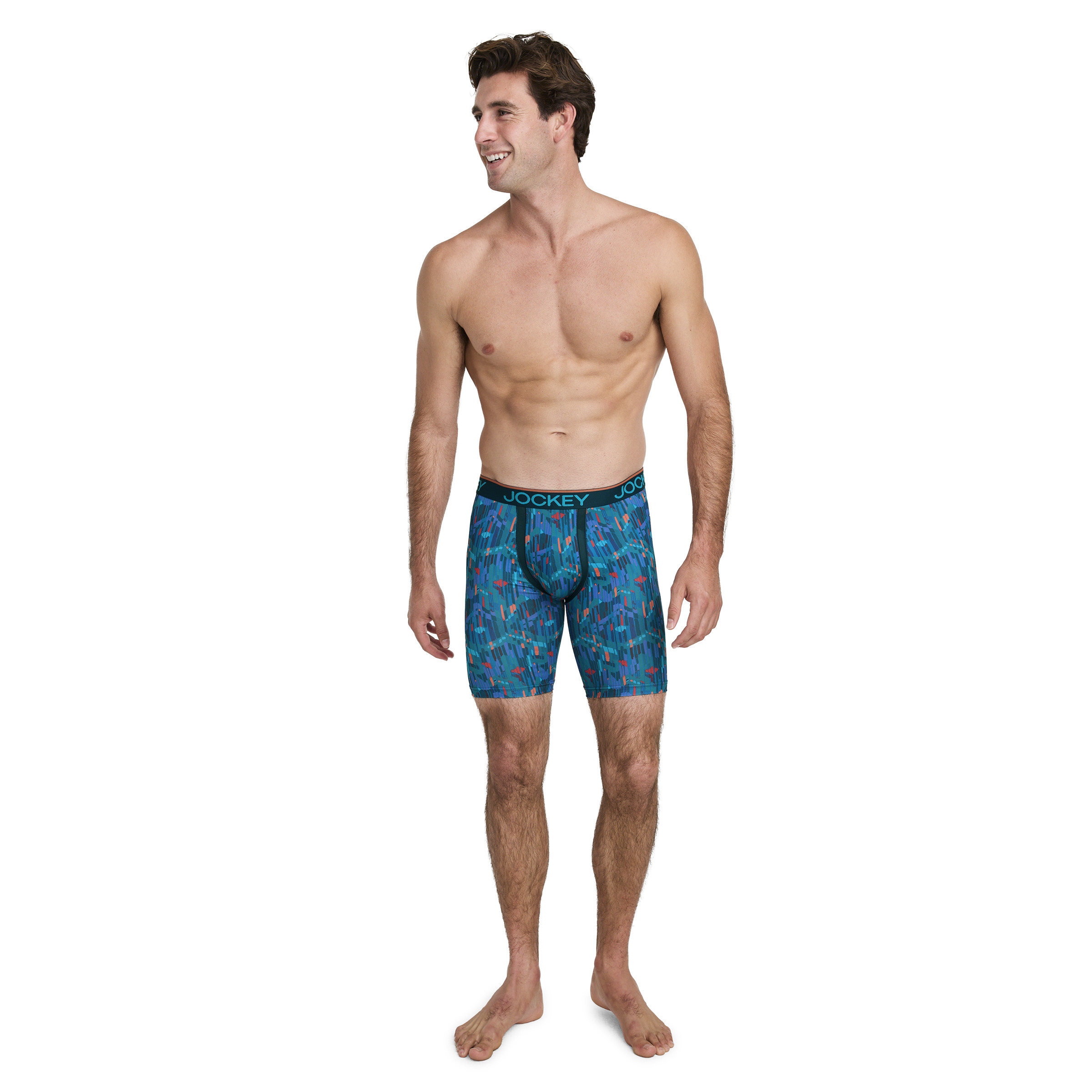 Jockey Men's Chafe Proof Pouch Microfiber 8.5" Long Leg Boxer Brief - 3 Pack - Picture 29 of 35