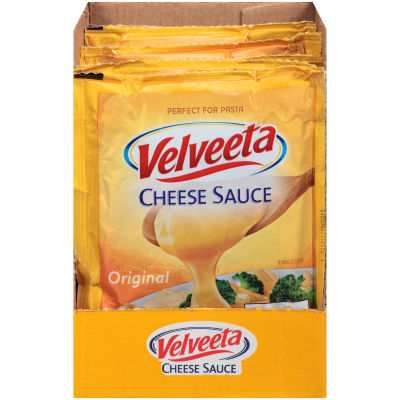 Velveeta Original Cheese Sauce Pouches, 6 ct Box, 4 oz Packets