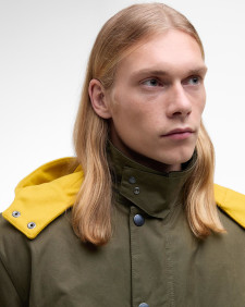 Barbour x Kaptain Sunshine Oversized Bedale Casual Field Coat Khaki Brown