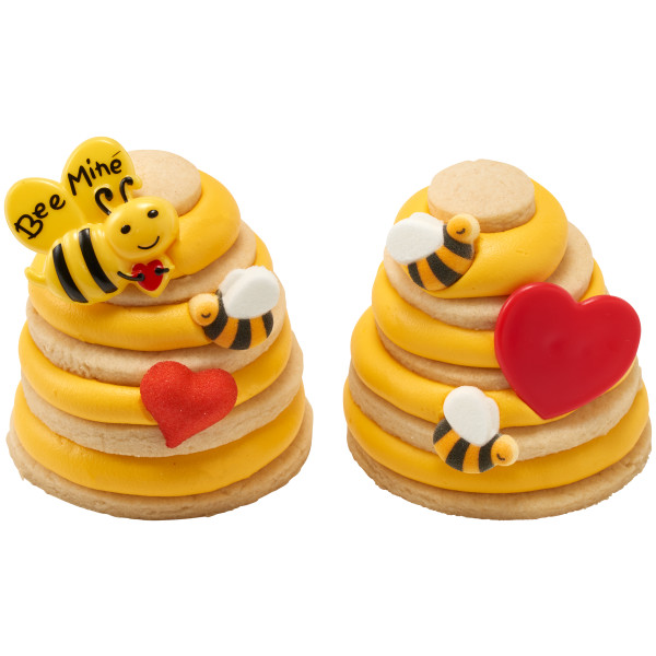 Red Heart Cupcake Rings
