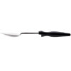 14-inch Stainless steel solid basting spoon with Ergo Grip™ black handle