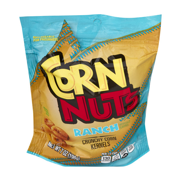 CORN NUTS Ranch Crunchy Corn Kernels Snack, 7 oz. Resealable Package . C1C1 - Front Center In Package (Hi Res)