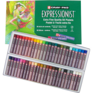 Cray-Pas Expressionist Oil Pastel Chalk, 48 Assorted Colors, 50-Piece Set