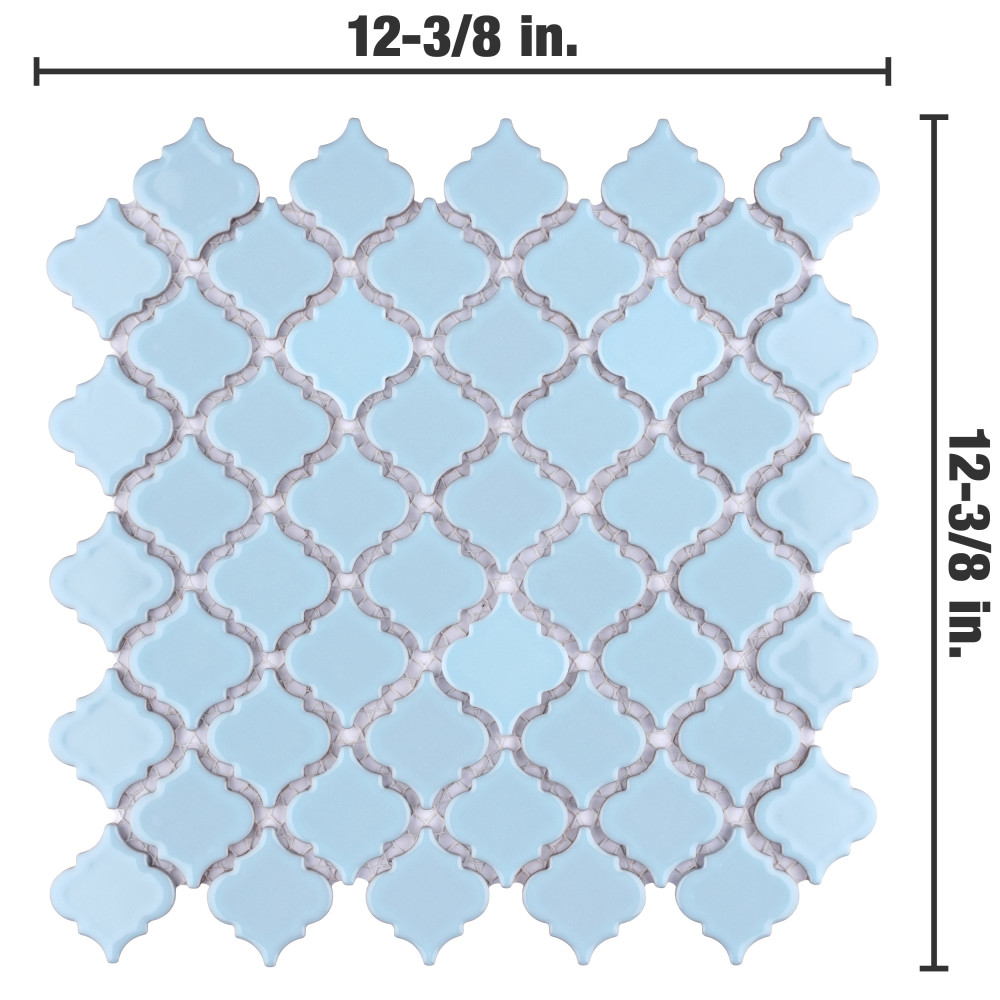 Sample – Hudson Tangier Cashmere Blue Porcelain Mosaic Tile