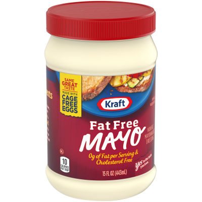 Kraft Fat Free Mayo Non Fat Mayonnaise, 15 fl oz Jar - My Food and Family