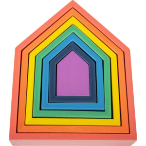 Rainbow Architect Houses - Set of 7