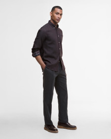 Camicia Buckley a maniche lunghe dalla vestibilità leggermente aderente Dark Oak