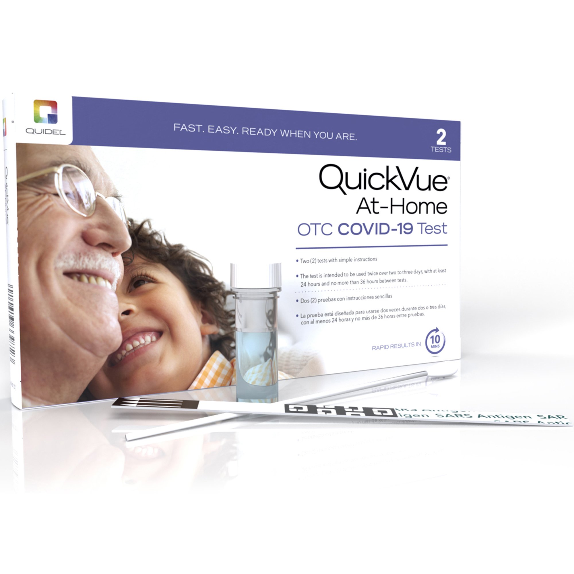 QuickVue At-Home OTC COVID-19 Respiratory Test Kit MK 1190065