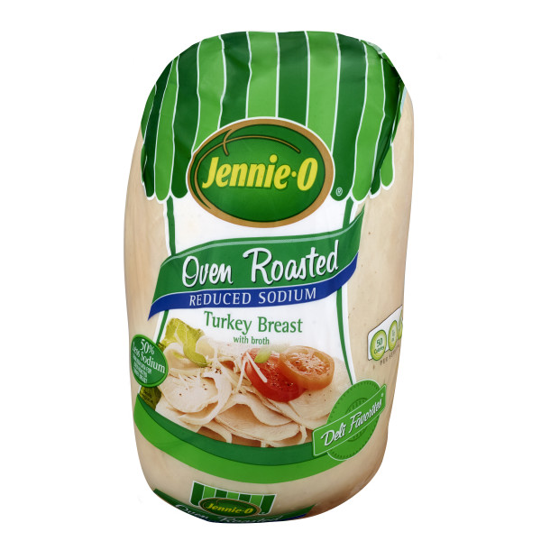 JENNIE-O(r) DELI FAVORITES Oven Roasted Petite Turkey Breast Red Sod, 4 pc . C1N1 - Front No Plunge In Package (Hi Res)