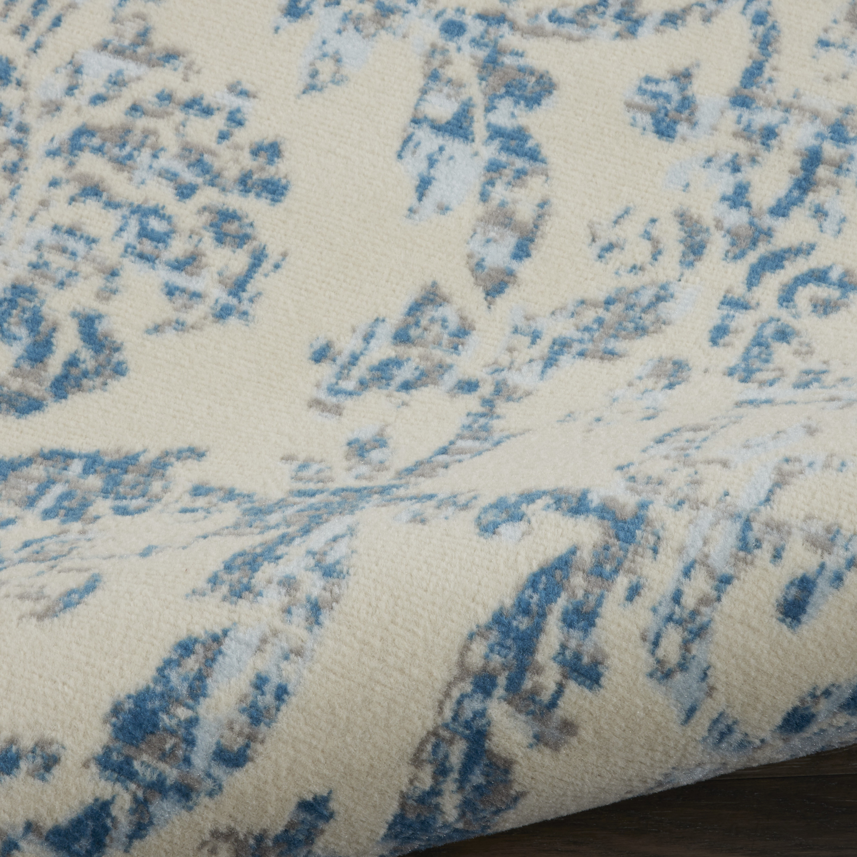 Nourison Jubilant 7' x 10' Ivory Blue Vintage Indoor Rug
