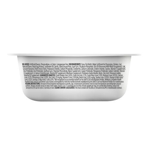 Wellness Complete Health Purrfect Duos Tuna & Cod back packaging