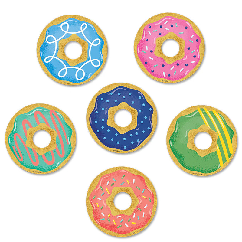 Mid-Century Mod Donuts 3 in Designer Cut-Outs