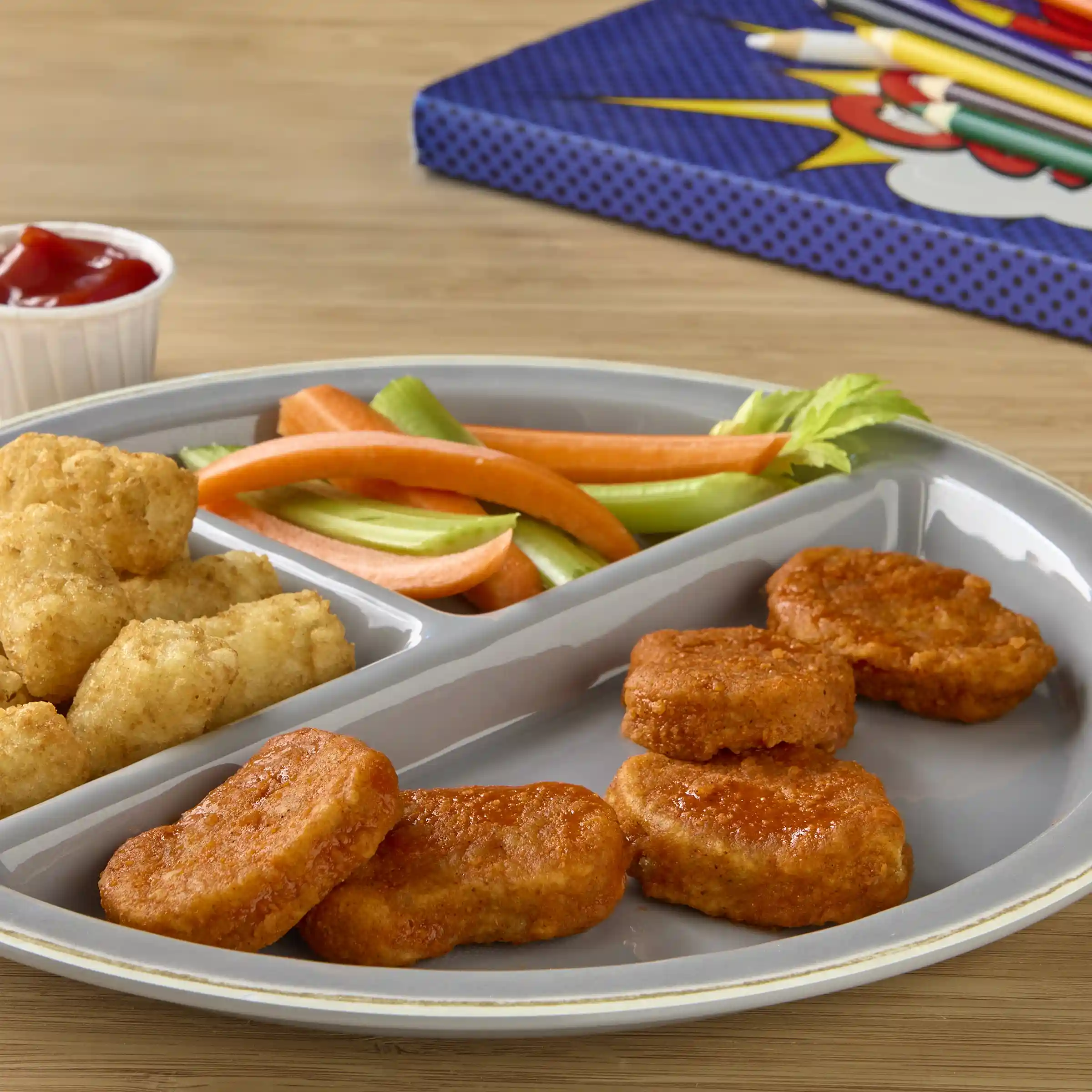Tyson® Fully Cooked Whole Grain Breaded Chicken Nuggets, CN, 0.66 oz. _image_2