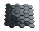 Multiplier Dark Grey 2″ Hexagon Mosaic Glossy Multiplier Dark Grey 2″ Hexagon Mosaic Glossy