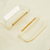 Half-size Super Pan® slotted high-temperature plastic cover in amber