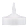 Traex® wide-mouth squeeze dispenser single-tip clear replacement cap