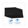 Boardwalk,  LLDPE Liner, 60 gal Capacity, 38 in Wide, 58 in High, 1.7 Mils Thick, Black