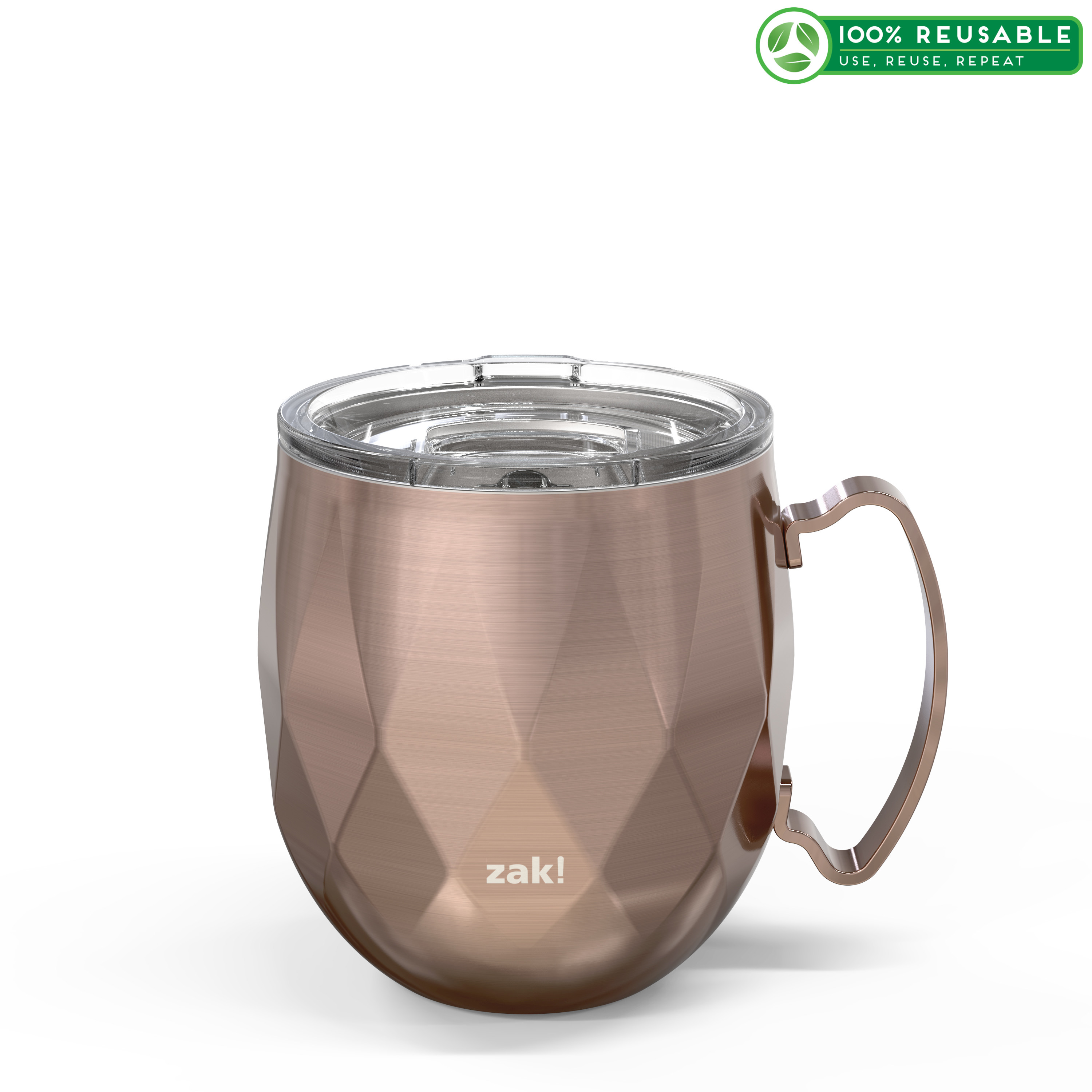 Fractal 19 ounce Vacuum Insulated Stainless Steel Tumbler, Rose Gold slideshow image 1 Fractal 19 ounce Vacuum Insulated Stainless Steel Tumbler, Rose Gold slideshow image 1