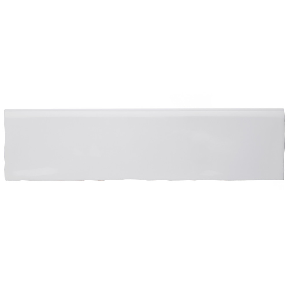 Chester Zocalo Bianco 3 in. x 12 in. Ceramic Wall Trim