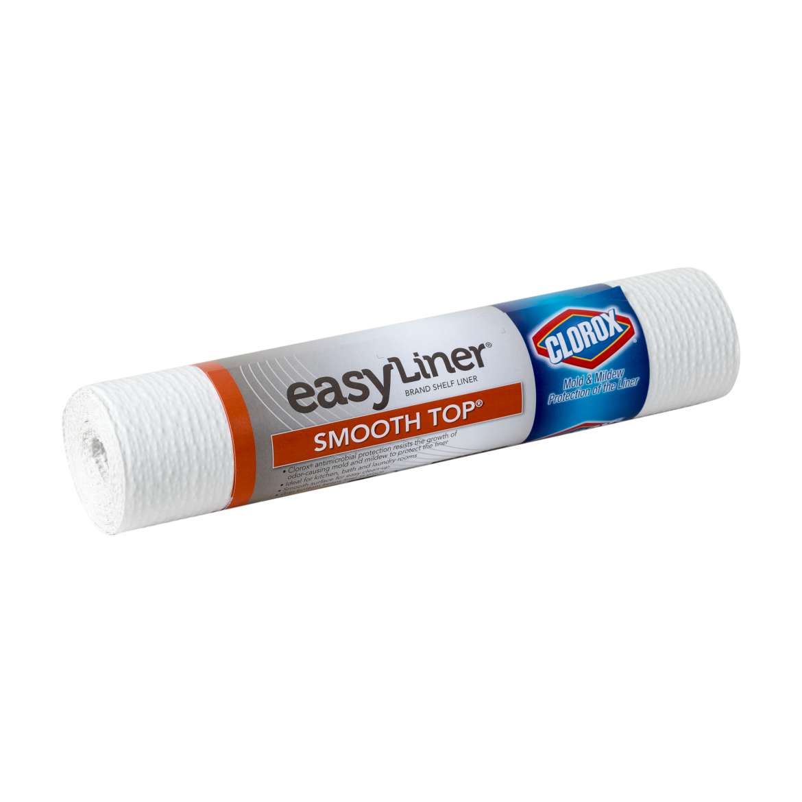Smooth Top® Easy Liner® Brand Shelf Liner with Clorox® - White, 12 in. x 10 ft. Image