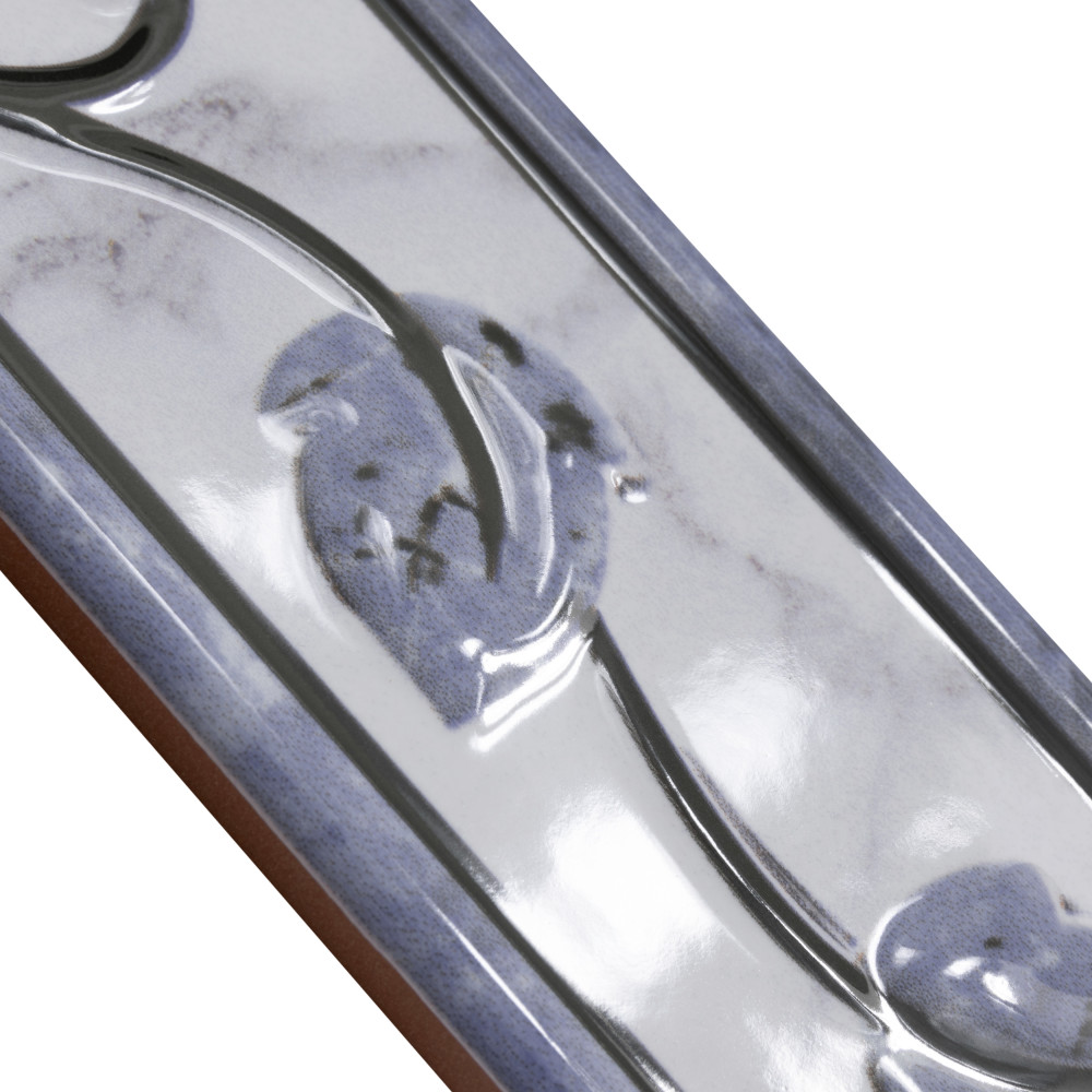 Aroas Listello Gris 2 in. x 7-7/8 in. Ceramic Wall Trim