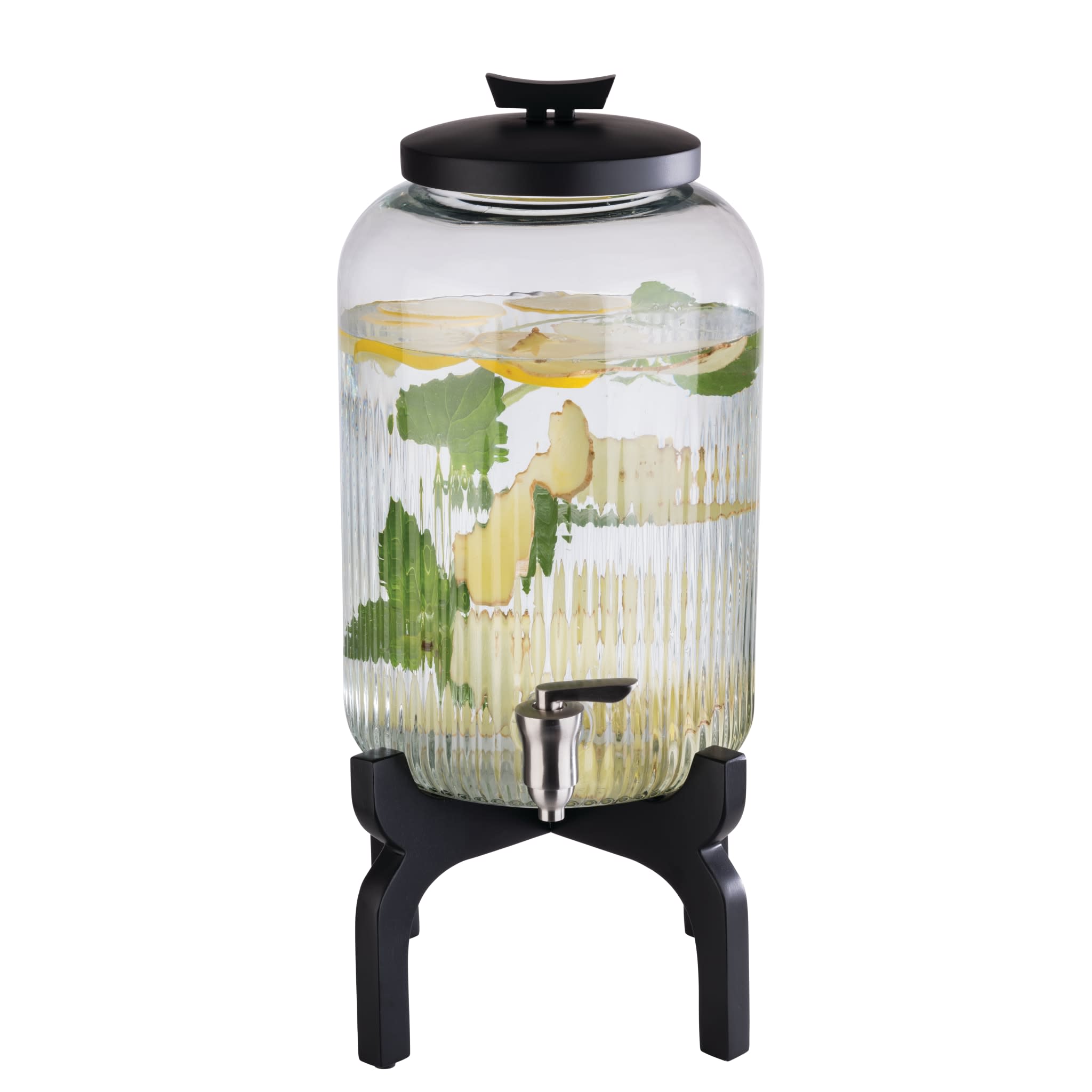 Asia Plus Drink Dispenser With Wood Stand