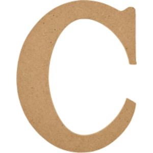 MDF Letter, C, 5 Inch