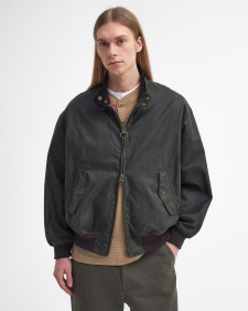 Barbour x Baracuta MA-1 Waxed Harrington Jacket 