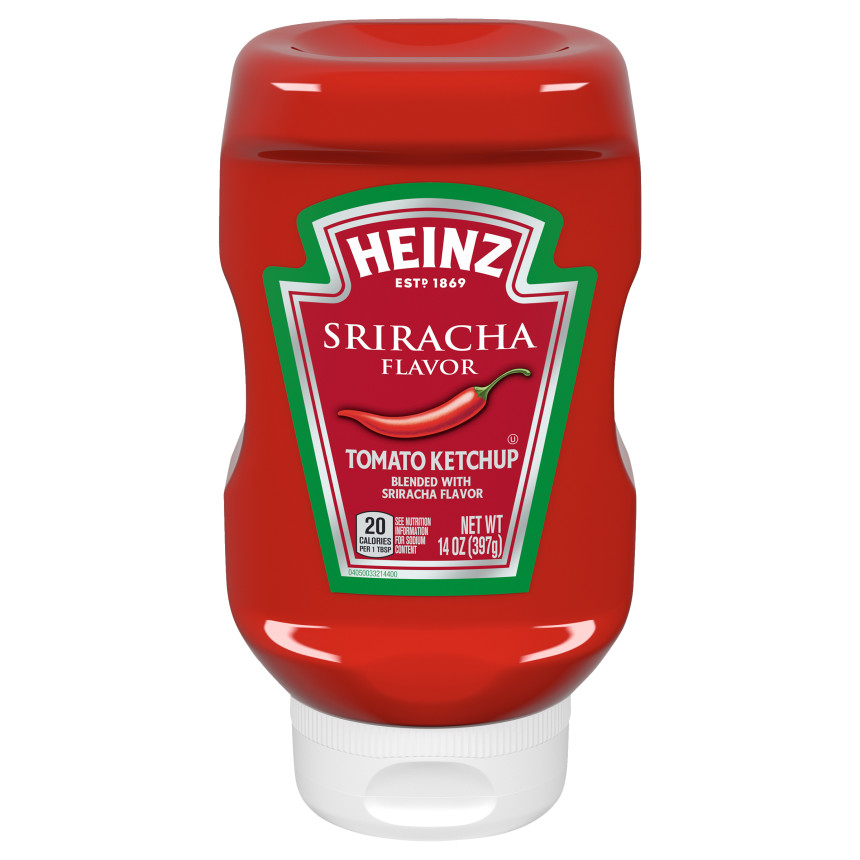 Heinz Sriracha Tomato Ketchup Blended with Sriracha, 14 oz Bottle image 