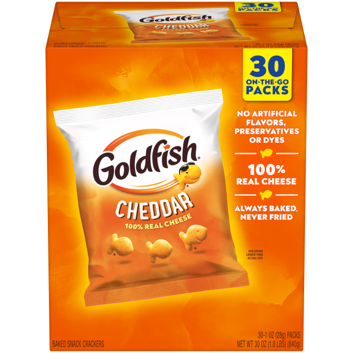 Cheddar Crackers, 30 count box
