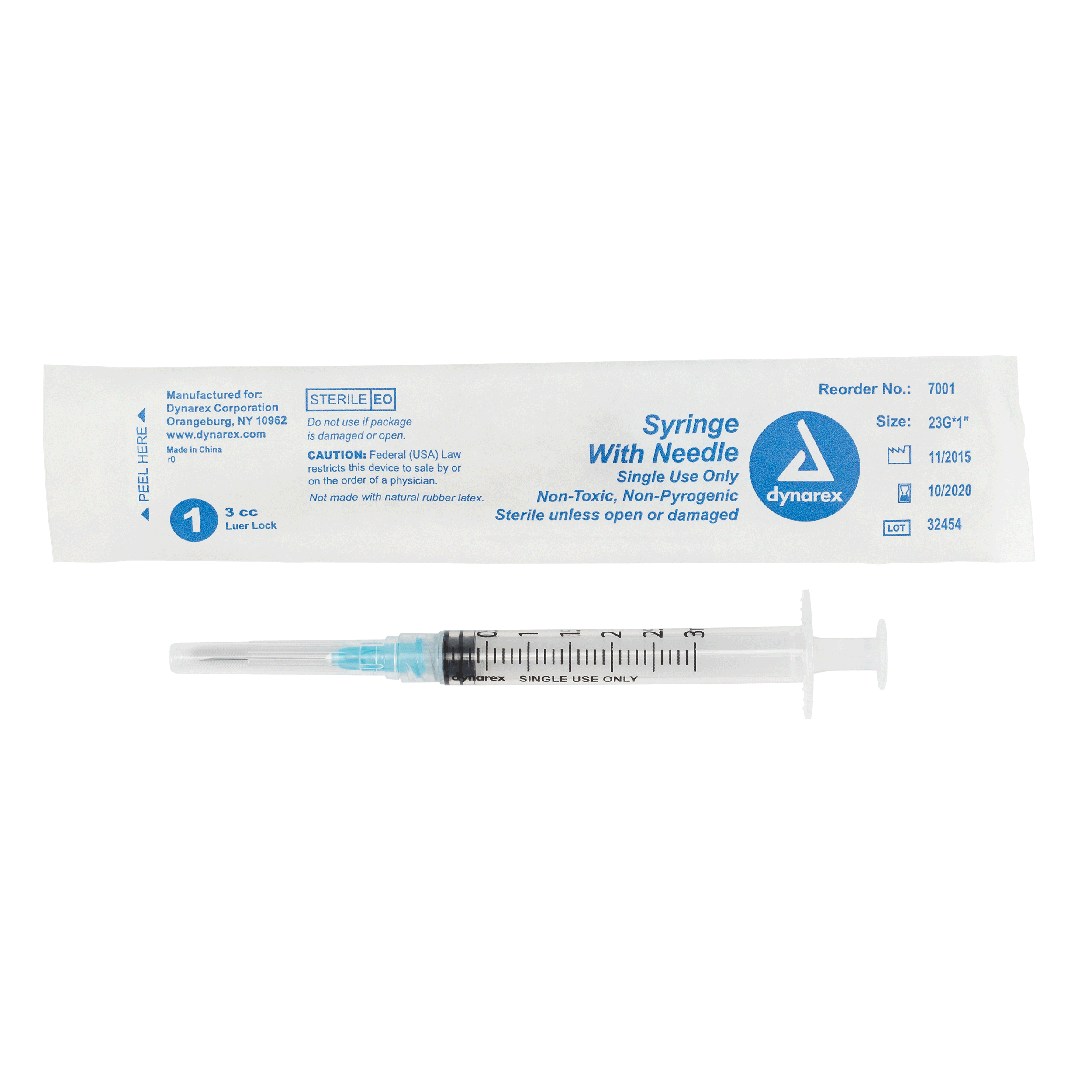 Syringes With Needle - 3cc - 23G, 1