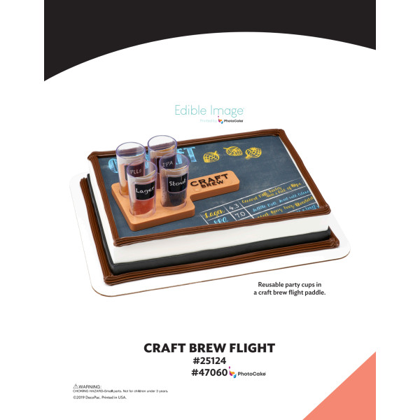 Craft Brew Flight The Magic of Cakes® PhotoCake® Enhanced Background Page