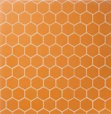 Ozzi Orange 1-7/8″ Hex Mosaic