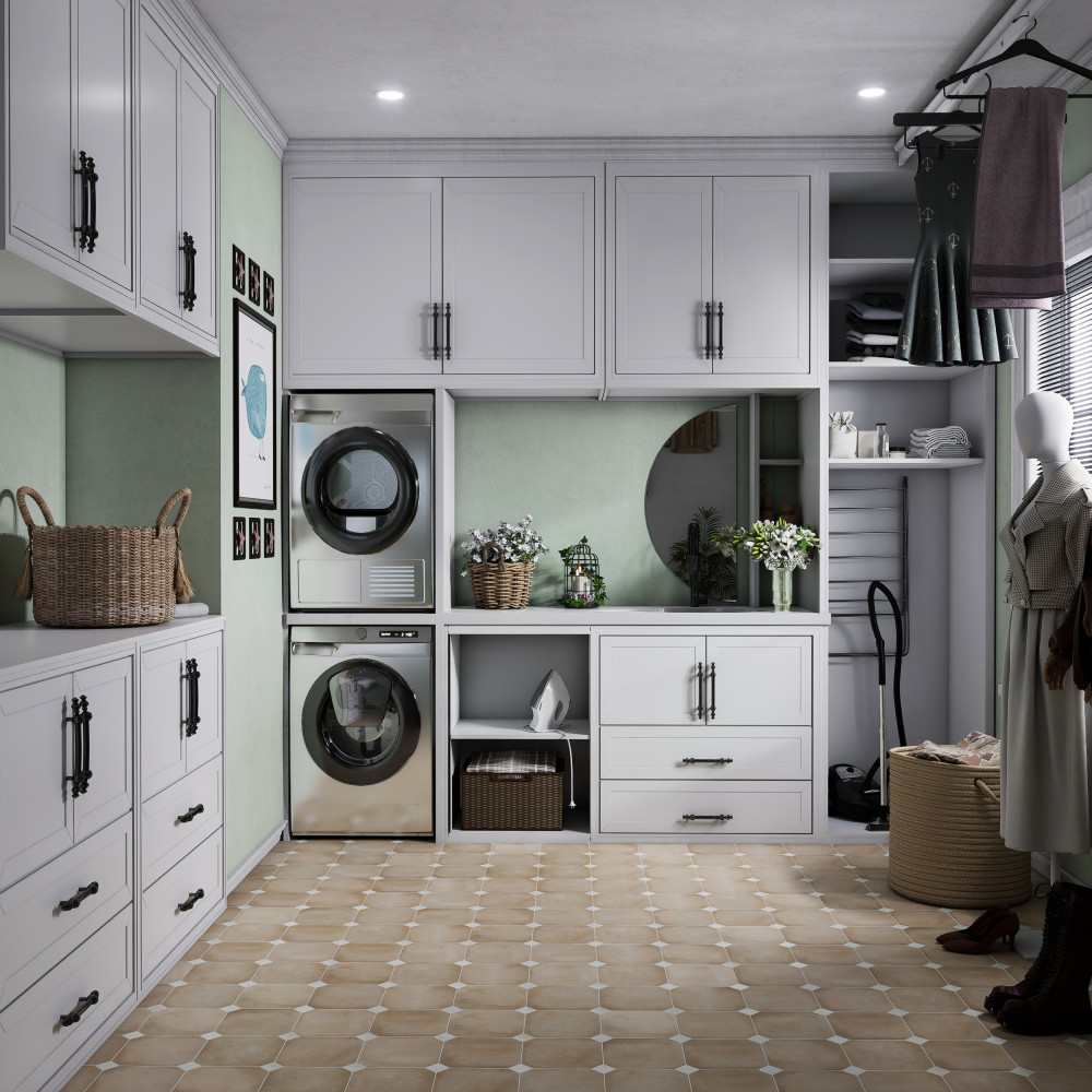 Laverton Octagon Beige with Taco Nieve 7-7/8 in. x 7-7/8 in. Porcelain Floor and Wall Tile