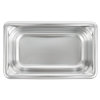 Ninth-size 2-inch-deep Super Pan V® stainless steel steam table pan