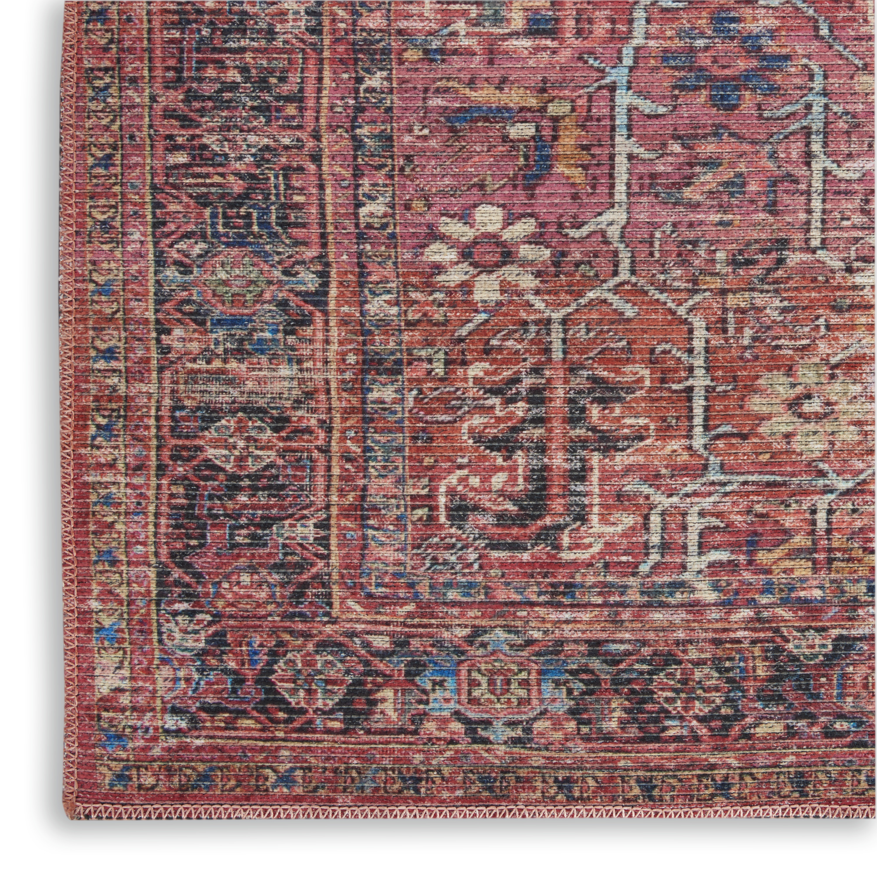 Nourison New Concept Washables 2' x 6' Brick Vintage Indoor Rug