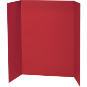Presentation Board, Red, Single Wall, 48" x 36", 1 Board