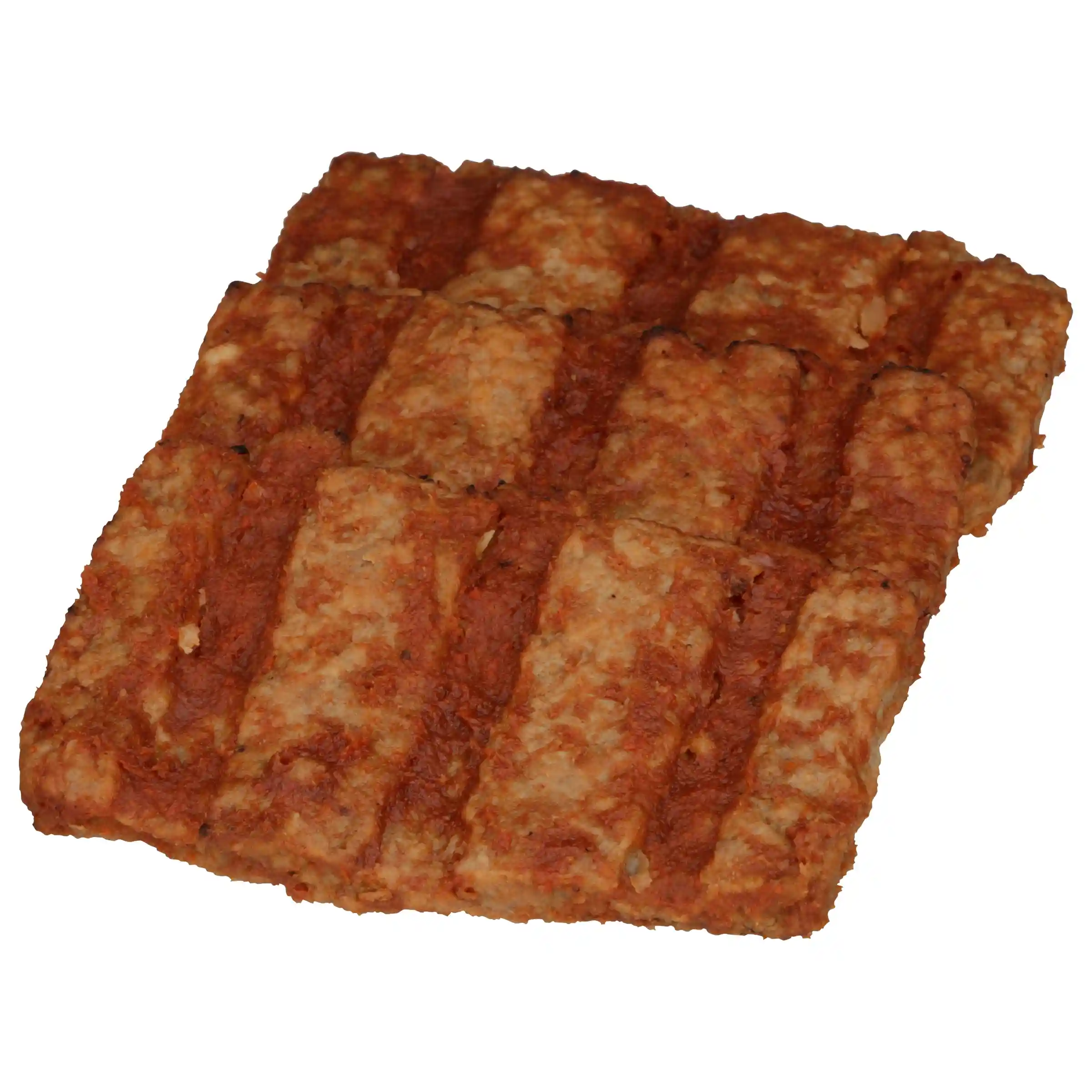 AdvancePierre™ Fully Cooked, Flamebroiled, Boneless Rib Shaped Pork Patties Topped with BBQ Sauce_image_2