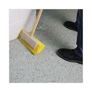 Boardwalk, 10in, Dual-Surface Brush, Polypropylene Bristles, Yellow