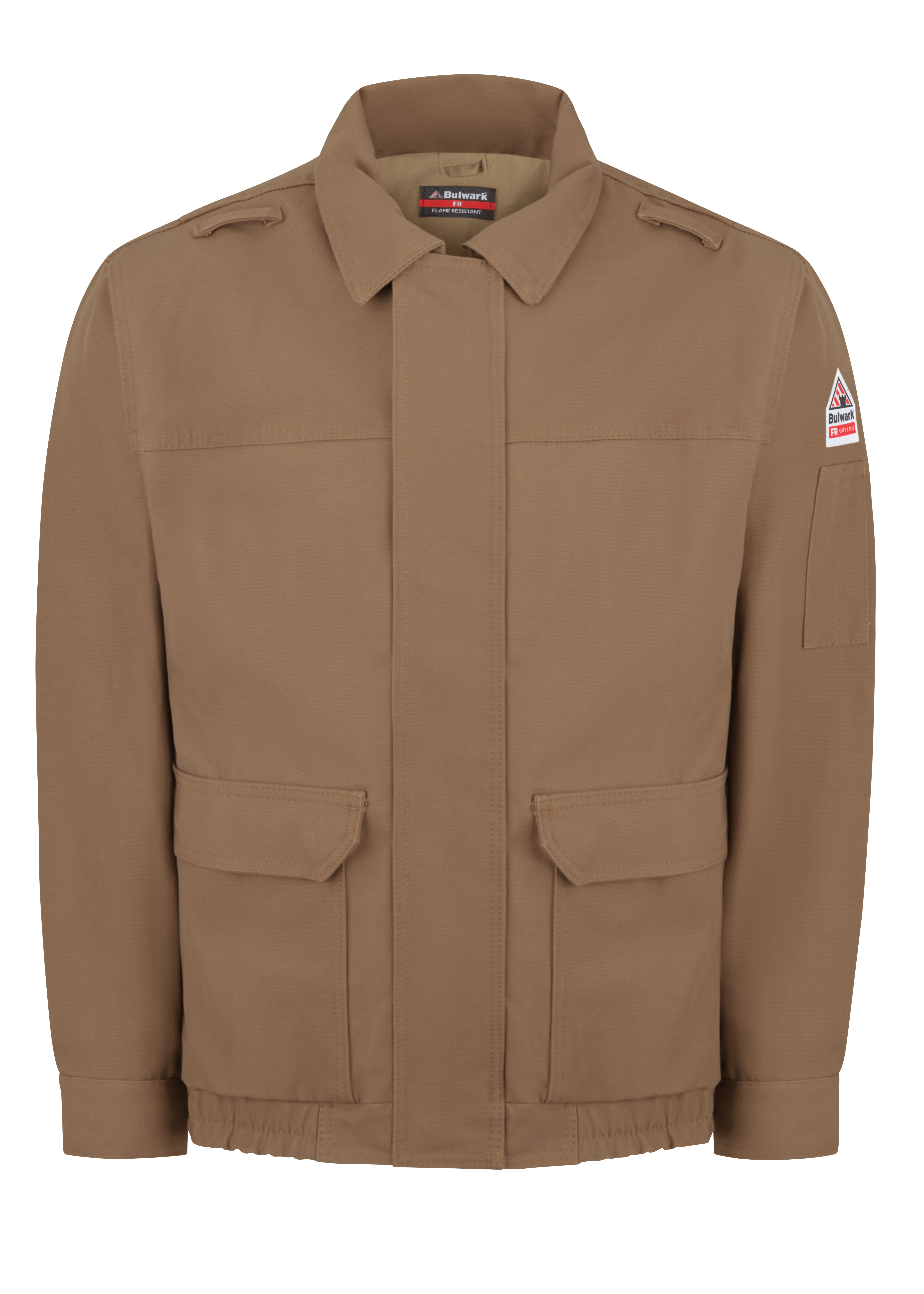 Brown Duck Lined Bomber Jacket-Bulwark