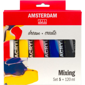 Standard Acrylic Mixing Set, 5 x 120 mL