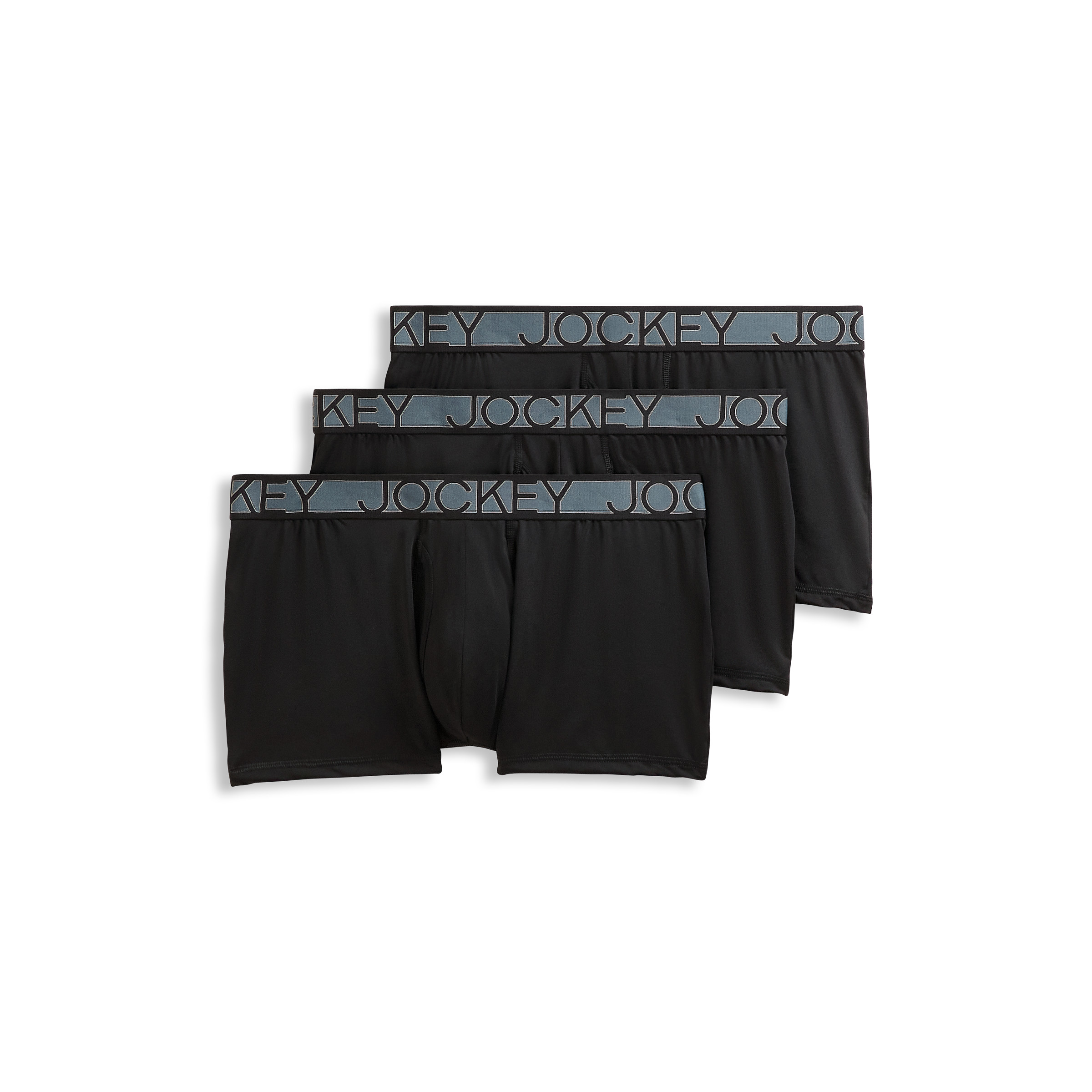 Jockey Men's Active Microfiber 2.5" Trunk - 3 Pack