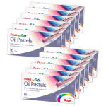 Pentel&reg; Oil Pastel Set, 16 Colors, 12 Sets PENPHN16-12