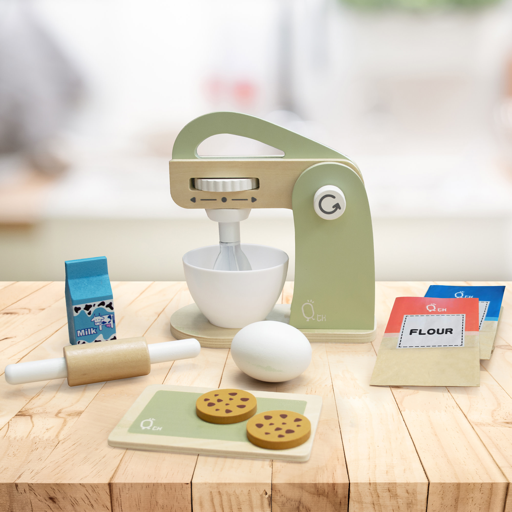 Teamson Kinder Holz Lebensmittel Mixer Spielzeug Set mit 10-teilig, vorgeben zu spielen Küche - Bild 2 von 10